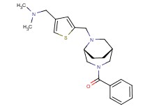 1-(5-{[(1R*,5R*)-3-benzoyl-3,6-diazabicyclo[3.2.2]non-6-yl]methyl}-3-thienyl)-N,N-dimethylmethanamine