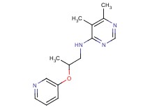 5,6-dimethyl-N-[2-(pyridin-3-yloxy)propyl]pyrimidin-4-amine