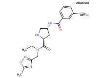 (2S,4R)-4-[(3-cyanobenzoyl)amino]-N-ethyl-N-[(5-methyl-1,2,4-oxadiazol-3-yl)methyl]pyrrolidine-2-carboxamide