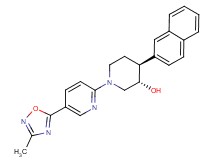 (3S*,4S*)-1-[5-(3-methyl-1,2,4-oxadiazol-5-yl)pyridin-2-yl]-4-(2-naphthyl)piperidin-3-ol