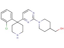 (1-{4-[4-(2-chlorophenyl)-4-piperidinyl]-2-pyrimidinyl}-4-piperidinyl)methanol