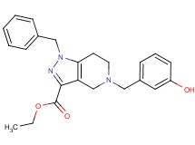 ethyl 1-benzyl-5-(3-hydroxybenzyl)-4,5,6,7-tetrahydro-1H-pyrazolo[4,3-c]pyridine-3-carboxylate