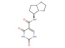 N-[(1S*,3aS*,6aS*)-octahydropentalen-1-yl]-2,4-dioxo-1,2,3,4-tetrahydropyrimidine-5-carboxamide