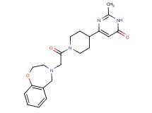 6-[1-(2,3-dihydro-1,4-benzoxazepin-4(5H)-ylacetyl)piperidin-4-yl]-2-methylpyrimidin-4(3H)-one
