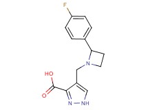 4-{[2-(4-fluorophenyl)azetidin-1-yl]methyl}-1H-pyrazole-3-carboxylic acid