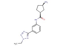 (1S*,3R*)-3-amino-N-[3-(2-ethyl-2H-tetrazol-5-yl)phenyl]cyclopentanecarboxamide