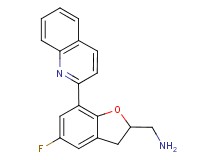 1-(5-fluoro-7-quinolin-2-yl-2,3-dihydro-1-benzofuran-2-yl)methanamine