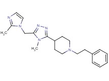4-{4-methyl-5-[(2-methyl-1H-imidazol-1-yl)methyl]-4H-1,2,4-triazol-3-yl}-1-(2-phenylethyl)piperidine
