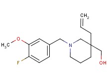 [3-allyl-1-(4-fluoro-3-methoxybenzyl)-3-piperidinyl]methanol