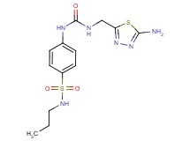 4-[({[(5-amino-1,3,4-thiadiazol-2-yl)methyl]amino}carbonyl)amino]-N-propylbenzenesulfonamide