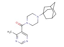 5-{[4-(1-adamantyl)-1-piperazinyl]carbonyl}-4-methylpyrimidine