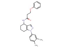 N-[1-(3,4-dimethylphenyl)-4,5,6,7-tetrahydro-1H-indazol-4-yl]-3-phenoxypropanamide