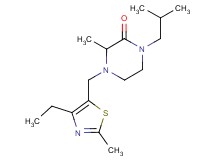 4-[(4-ethyl-2-methyl-1,3-thiazol-5-yl)methyl]-1-isobutyl-3-methyl-2-piperazinone