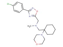 1-[3-(4-chlorophenyl)-1,2,4-oxadiazol-5-yl]-N-methyl-N-{[1-(4-morpholinyl)cyclohexyl]methyl}methanamine