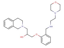 1-(3,4-dihydro-2(1H)-isoquinolinyl)-3-[2-({[2-(4-morpholinyl)ethyl]amino}methyl)phenoxy]-2-propanol
