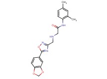 2-({[5-(1,3-benzodioxol-5-yl)-1,2,4-oxadiazol-3-yl]methyl}amino)-N-(2,4-dimethylphenyl)acetamide