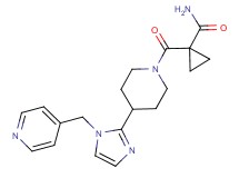 1-({4-[1-(pyridin-4-ylmethyl)-1H-imidazol-2-yl]piperidin-1-yl}carbonyl)cyclopropanecarboxamide