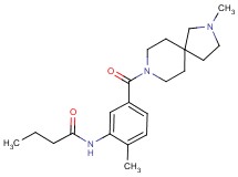 N-{2-methyl-5-[(2-methyl-2,8-diazaspiro[4.5]dec-8-yl)carbonyl]phenyl}butanamide
