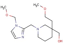 (3-(2-methoxyethyl)-1-{[1-(methoxymethyl)-1H-imidazol-2-yl]methyl}-3-piperidinyl)methanol