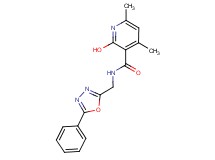 2-hydroxy-4,6-dimethyl-N-[(5-phenyl-1,3,4-oxadiazol-2-yl)methyl]nicotinamide