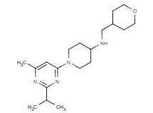 1-(2-isopropyl-6-methylpyrimidin-4-yl)-N-(tetrahydro-2H-pyran-4-ylmethyl)piperidin-4-amine
