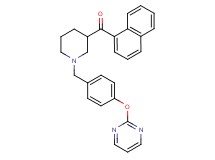 1-naphthyl{1-[4-(2-pyrimidinyloxy)benzyl]-3-piperidinyl}methanone