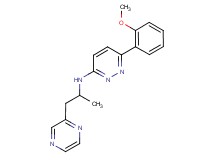 6-(2-methoxyphenyl)-N-(1-methyl-2-pyrazin-2-ylethyl)pyridazin-3-amine