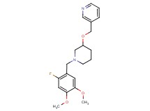 3-({[1-(2-fluoro-4,5-dimethoxybenzyl)piperidin-3-yl]oxy}methyl)pyridine