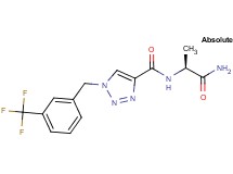 N-[(1S)-2-amino-1-methyl-2-oxoethyl]-1-[3-(trifluoromethyl)benzyl]-1H-1,2,3-triazole-4-carboxamide