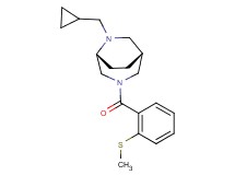 (1R*,5R*)-6-(cyclopropylmethyl)-3-[2-(methylthio)benzoyl]-3,6-diazabicyclo[3.2.2]nonane
