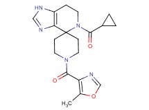 5-(cyclopropylcarbonyl)-1'-[(5-methyl-1,3-oxazol-4-yl)carbonyl]-1,5,6,7-tetrahydrospiro[imidazo[4,5-c]pyridine-4,4'-piperidine]