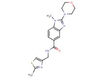 1-methyl-N-[(2-methyl-1,3-thiazol-4-yl)methyl]-2-(4-morpholinyl)-1H-benzimidazole-5-carboxamide