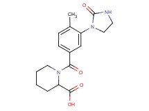 1-[4-methyl-3-(2-oxo-1-imidazolidinyl)benzoyl]-2-piperidinecarboxylic acid