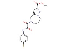 methyl 5-[[(4-fluorophenyl)amino](oxo)acetyl]-5,6,7,8-tetrahydro-4H-pyrazolo[1,5-a][1,4]diazepine-2-carboxylate