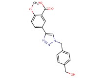 5-{1-[4-(hydroxymethyl)benzyl]-1H-1,2,3-triazol-4-yl}-2-methoxybenzoic acid