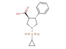 (3S*,4R*)-1-(cyclopropylsulfonyl)-4-phenyl-3-pyrrolidinecarboxylic acid