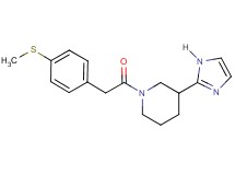 3-(1H-imidazol-2-yl)-1-{[4-(methylthio)phenyl]acetyl}piperidine