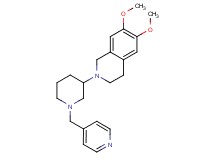 6,7-dimethoxy-2-[1-(4-pyridinylmethyl)-3-piperidinyl]-1,2,3,4-tetrahydroisoquinoline
