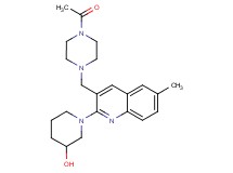 1-{3-[(4-acetyl-1-piperazinyl)methyl]-6-methyl-2-quinolinyl}-3-piperidinol