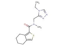 N-[(4-ethyl-4H-1,2,4-triazol-3-yl)methyl]-N-methyl-4,5,6,7-tetrahydro-2-benzothiophene-1-carboxamide