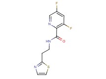 3,5-difluoro-N-[2-(1,3-thiazol-2-yl)ethyl]-2-pyridinecarboxamide