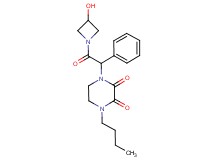 1-butyl-4-[2-(3-hydroxyazetidin-1-yl)-2-oxo-1-phenylethyl]piperazine-2,3-dione