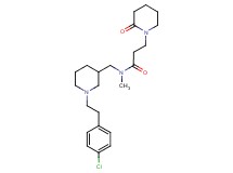 N-({1-[2-(4-chlorophenyl)ethyl]-3-piperidinyl}methyl)-N-methyl-3-(2-oxo-1-piperidinyl)propanamide
