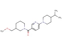 2-(4-isopropylpiperidin-1-yl)-5-{[3-(methoxymethyl)piperidin-1-yl]carbonyl}pyridine