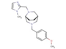 (1S*,5R*)-3-(4-methoxybenzyl)-6-[(1-methyl-1H-imidazol-2-yl)methyl]-3,6-diazabicyclo[3.2.2]nonane