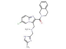 1-[6-chloro-2-(3,4-dihydro-2(1H)-isoquinolinylcarbonyl)imidazo[1,2-a]pyridin-3-yl]-N-methyl-N-[(4-methyl-1H-imidazol-2-yl)methyl]methanamine