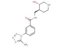 N-{[(3S*,4S*)-3-hydroxypiperidin-4-yl]methyl}-3-(5-methyl-1H-tetrazol-1-yl)benzamide