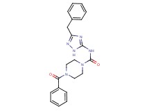 4-benzoyl-N-(3-benzyl-1H-1,2,4-triazol-5-yl)piperazine-1-carboxamide