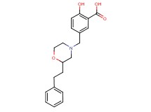 2-hydroxy-5-{[2-(2-phenylethyl)-4-morpholinyl]methyl}benzoic acid