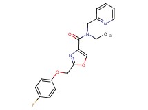 N-ethyl-2-[(4-fluorophenoxy)methyl]-N-(pyridin-2-ylmethyl)-1,3-oxazole-4-carboxamide